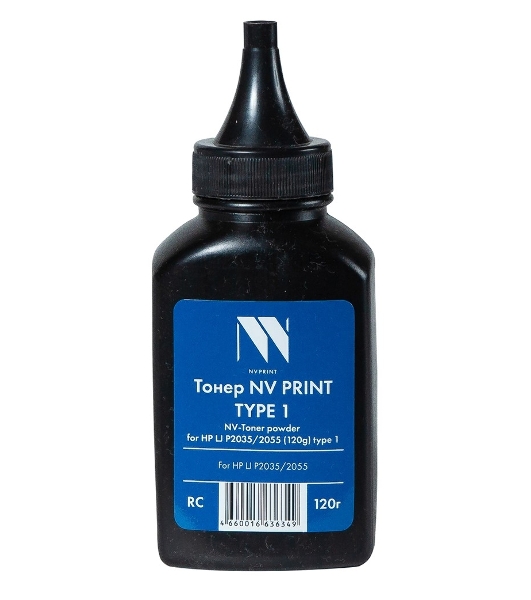 Тонер NVPrint HP P2035/2055 (CE505A/ CE505X) (120г) для HP LaserJet P2030, P2035, P2050,P2055; Canon (719) LBP 6650, 6680, 6300, 6310, MF 5840, 5880, 5940, 5980 Type1