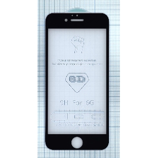 Защитное стекло 6D для Apple iPhone 6/6S черный