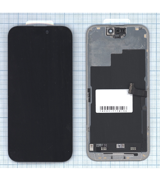 Дисплей (модуль) для Apple iPhone 15 Pro в сборе с тачскрином, черный (OR)