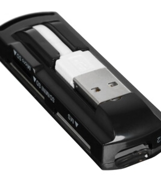 Кард-ридер USB 2.0 Buro BU-CR-108 черный