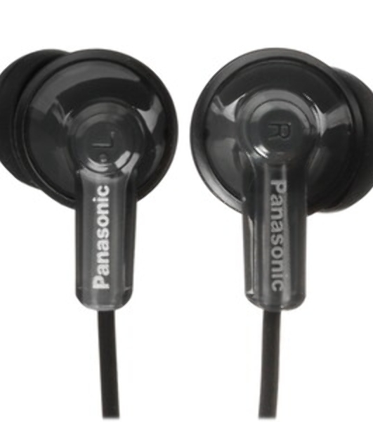 Проводные наушники Panasonic RP-HJE118GUK черный, внутриканальные, Jack 3.5 мм