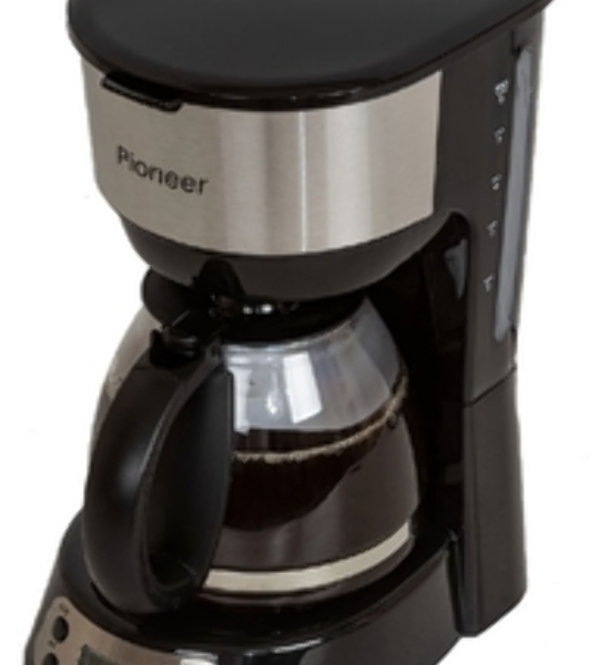 Кофеварка капельная Pioneer CM053D серебристый/черный, исп. кофе - молотый, 0.75 л, 600 Вт