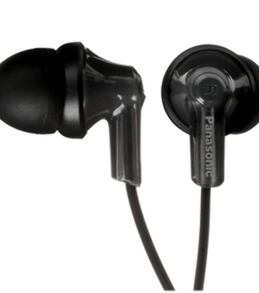 Проводные наушники Panasonic RP-HJE118GUK черный, внутриканальные, Jack 3.5 мм