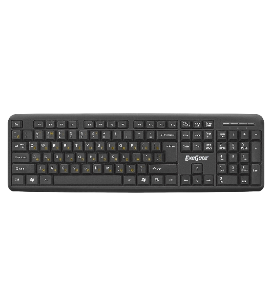 Комплект клавиатура+мышь ExeGate Professional Standard Combo MK120 проводной, USB, 1000 DPI, чёрный
