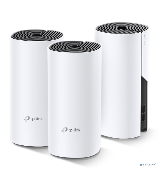 Бесшовный Mesh роутер TP-Link Deco M4 (DECO M4(3-PACK)) AC1200 10/100/1000BASE-TX (упак.:3шт)
