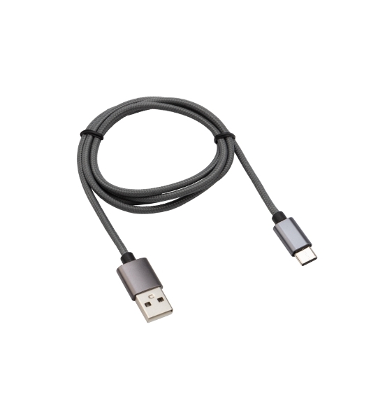 Кабель USB-Type-C Rexant 3A/nylon/grafit/1м