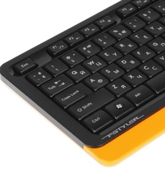 Комплект клавиатура+мышь A4Tech FStyler FG1010 беспроводной, USB, 2000 DPI, белый/серый