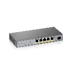 Коммутатор Zyxel GS1350-6HP, 4xGE PoE+, 1xGE PoE++ (802.3bt), 1xSFP, бюджет PoE 60 Вт, дальность передачи питания до 250 м, автоперезагрузка PoE-портов, повышенная защита от перенапряжений и электростатических р, фото4