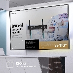 Кронштейн для телевизора ONKRON UT12 черный 60'-110' макс.120кг настенный наклон, фото 1