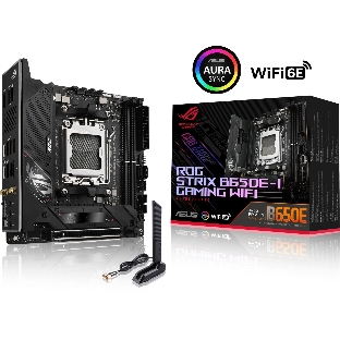 Материнская плата ASUS ROG STRIX X670E-I GAMING WIFI, AM5, AMD X670, 2xDDR5, 2xSATA, 2xM.2, 1xPCI-E 5.0 x16, 1xHDMI, 2xUSB-C, 1x 2.5Gb LAN, 3xUSB-A 3.2 Gen 2, 2xUSB-A 2.0, 7.1, Mini-ITX