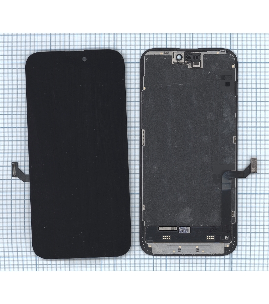 Дисплей (модуль) для Apple iPhone 15 Plus в сборе с тачскрином, черный (OR)