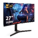 Монитор 27' ExeGate Combat EC2700TA VA 2560x1440, 165 Гц, 1 мс, 16:9, 300 кд/м², 1xHDMI, 1xDP, 2xUSB, 3.5 мм, изогнутый R1500, черный, фото14