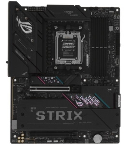 Материнская плата ASUS ROG STRIX B850-E GAMING WIFI, AM5, AMD B850, 4xDDR5, 4xSATA, 5xM.2, 1xPCI-E 5.0 x16, 1xPCI-E 4.0 x16, 1xRealtek 5Gb Ethernet, 1xUSB-C 4, 1xUSB-C 20Gbps, 6xUSB-A 10Gbps, 4xUSB-A 2.0, 3x3.5 мм, 7.1, ATX