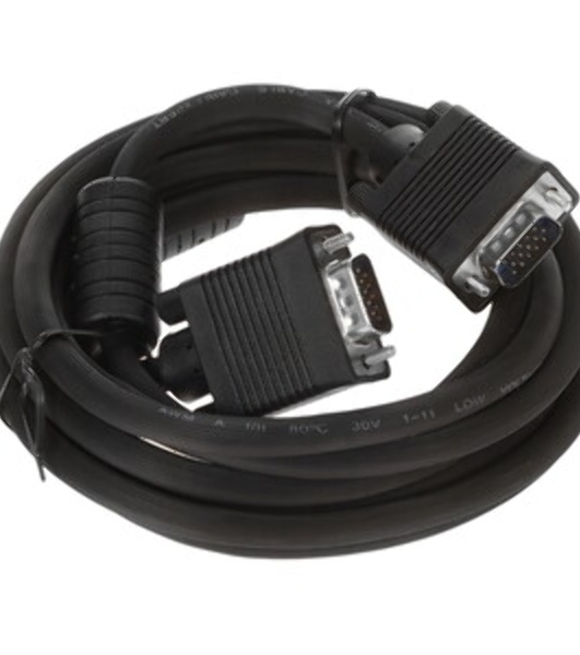Кабель VGA Pro Cablexpert CC-PVGA-3M, 15M/15M, 3.0м, экран, феррит. кольца, пакет