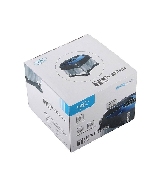 Кулер для процессора DEEPCOOL THETA 20 PWM черный, 100 мм, алюминий, 2400 об/мин, 32.5 дБ, 4 pin, 95 Вт, 60 мм