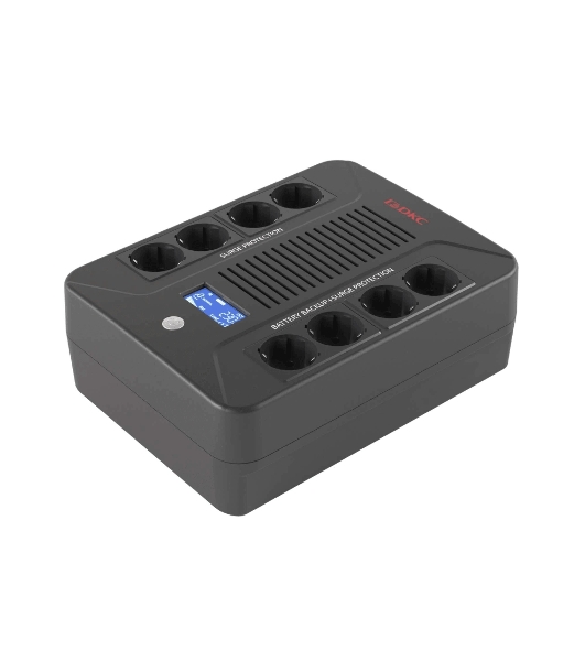 Линейно-интерактивный ИБП ДКС серии Info PDU, 800 ВА/480 Вт, 1/1,8xSchuko, LCD, 1x8Aч