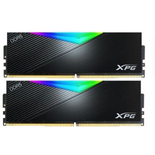 Оперативная память XPG Lancer RGB, DDR5, 64GB (2x32GB), 6000MHz, CL30, DIMM, с радиаторами, RGB, черный