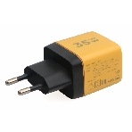 Сетевое зарядное устройство с дисплеем Cablexpert MP3A-PC-53, 35Вт GaN, QC3.0/PD3.0, 1хUSB, 1хType-C, желтый, коробка, фото9