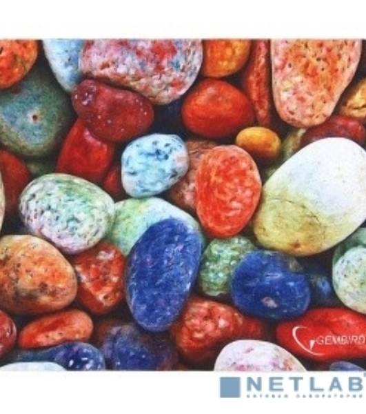 Коврик для мыши Gembird MP-STONES, рисунок 'камни', размеры 220x180x1мм, полиэстер/резина