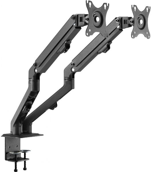 Кронштейн для мониторов Ultramounts UM729 черный 17'-27' макс.7кг крепление к столешнице поворот и наклон