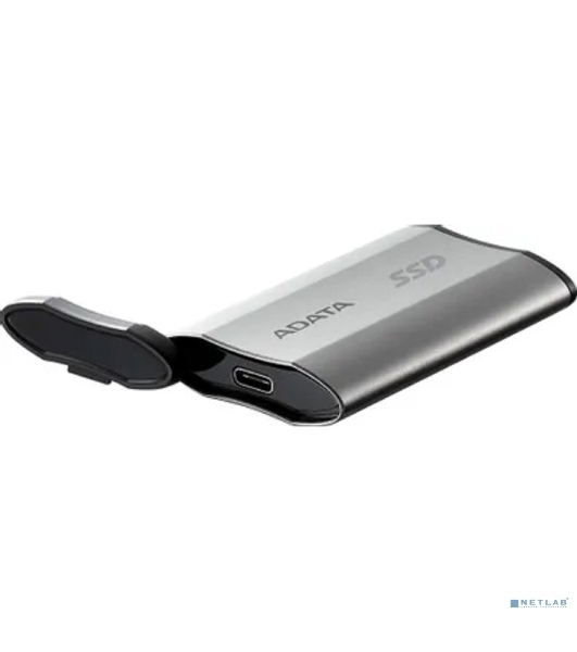 Внешний SSD ADATA SD810, 4Tb, USB 3.2 Gen 2x2 Type-C, R/W 2000/2000, серебристый