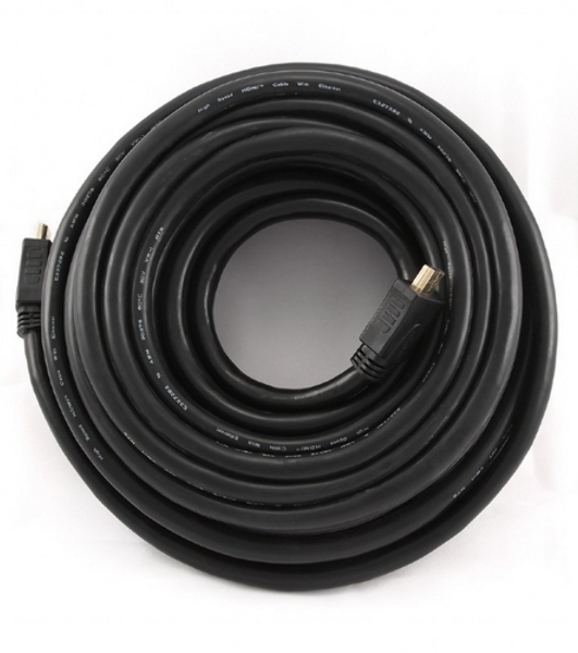 Кабель Cablexpert HDMI CC-HDMI4-15M, 19M/19M, v2.0, медь, позол.разъемы, экран, 15м, черный, пакет