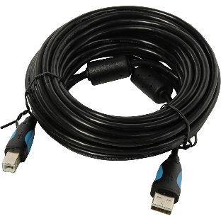 Кабель Vention USB 2.0 AM/BM - 8м. Черный Кабель Vention USB 2.0 AM/BM - 8м. Черный