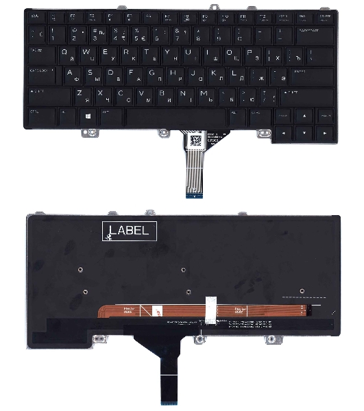 Клавиатура для ноутбука Dell Alienware 13 R3 15 R4 черная с подсветкой