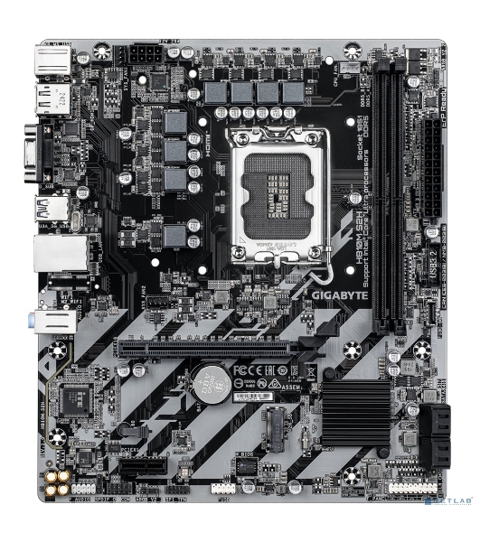 Материнская плата Gigabyte H810M S2H, LGA1851, Intel H810, 2xDDR5, 4xSATA, 1xM.2, 1xPCIe 4.0 x16, 1xPCIe 3.0 x1, 1xDP, 1xHDMI, 1xD-Sub, 1x1Gb LAN, 1xUSB-C 5Gbps, 4xUSB-A 5Gbps, 7xUSB-A 2.0, 3x3.5 мм, 7.1, mATX