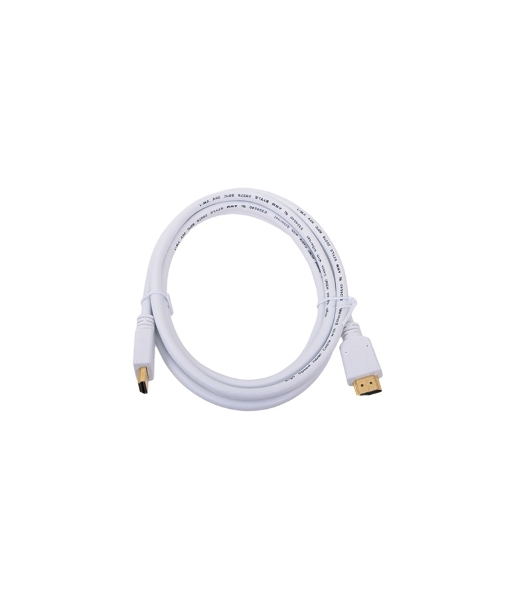 Кабель Cablexpert HDMI CC-HDMI4-W-6, 19M/19M, v2.0, медь, позол.разъемы, экран, 1.8м, белый, пакет