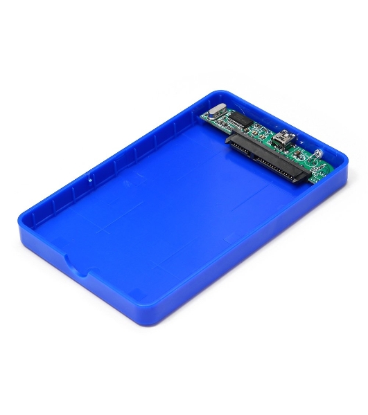 Контейнер для HDD Gembird EE2-U2S-40P-B Внешний корпус 2.5' EE2-U2S-40P-B, синий, USB 2.0, SATA, пластик