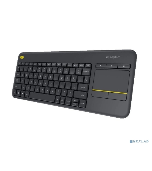 Клавиатура Logitech K400 Wireless Touch Plus беспроводная, радиоканал, чёрный