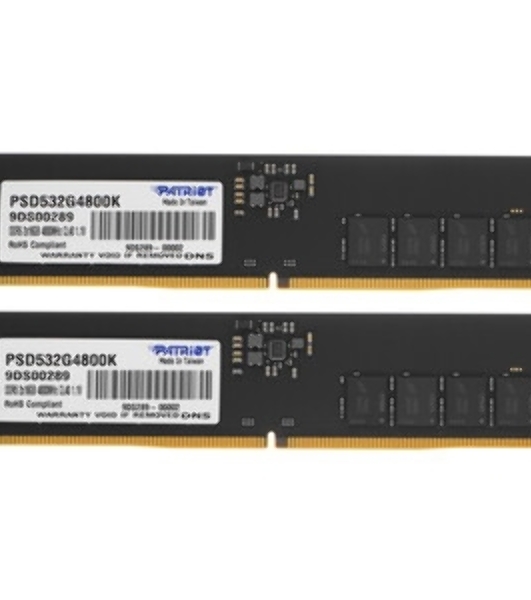 Оперативная память Patriot Signature, DDR5, 32GB (1x32 GB), 4800 MHz, CL40, DIMM