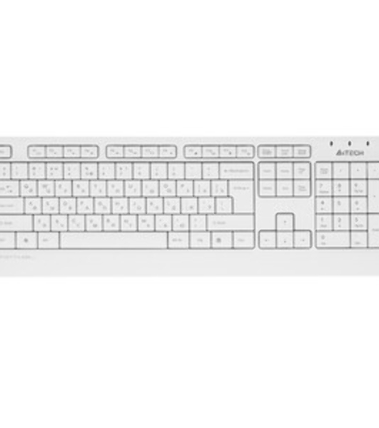 Комплект клавиатура+мышь A4Tech FStyler FG1012 беспроводной, USB, 1200 DPI, белый