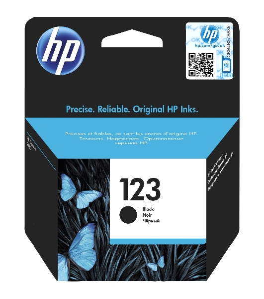 Картридж струйный HP 123 (F6V17AE) черный, 120 стр., для DeskJet 2130