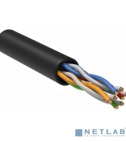 Витая пара U/UTP кат.5E 4x2x24AWG LSZH черный (305м) ITK LC3-C5E04-129