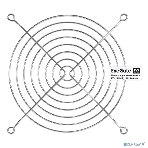 Решетка для вентилятора 140x140 ExeGate EG-140MR (140x140 мм, металлическая, круглая, никель), фото2