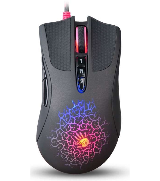 Мышь проводная A4Tech Bloody A90 черный, 6200 dpi, USB, кнопки - 8