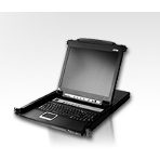 Коммутаторы консоли ATEN SINGLE RAIL 16P PS/2-USB LCDKVMP 17INCH (CL5716MR)., фото2