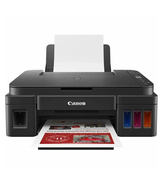 МФУ струйное Canon PIXMA G3416 (2315C052), А4, цветной, печ. 8.8 стр/мин. (ч/б) 5 стр/мин. (цвет), скан. до 3 стр/мин., 4800x1200 dpi (печать) 1200х600 dpi (скан.), USB, Wi-Fi