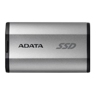 Внешний SSD ADATA SD810, 500 Gb, USB 3.2 Gen 2x2 Type-C, R/W 2000/2000, серебристый