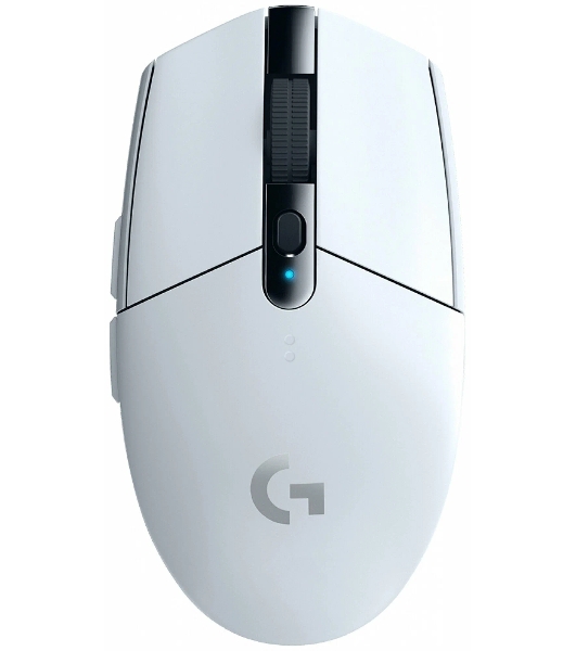 Мышь беспроводная Logitech G304 Lightspeed белый, 12000 dpi, радиоканал, USB, кнопки - 6