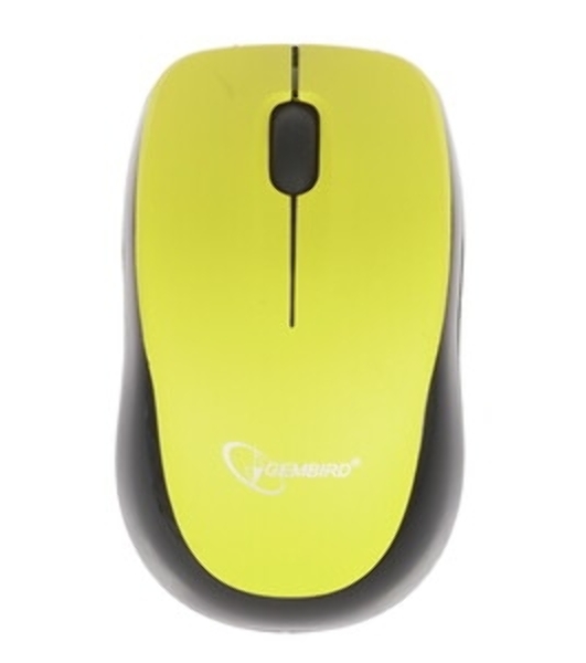 Мышь беспроводная Gembird MUSW-360-LM желтый, 1000 dpi, радиоканал, USB, кнопки - 3