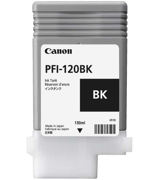 Картридж струйный Canon PFI-120 BK 2885C001 черный (130 мл) для Canon imagePROGRAF TM-200/205