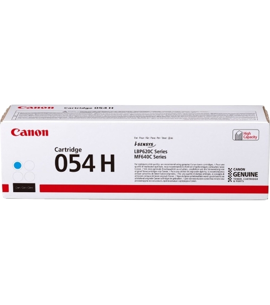 Картридж лазерный Canon 054 H C (3027C002) голубой (2300 стр.) для Canon MF645Cx/MF643Cdw/MF641Cw/LBP623Cdw/621Cw