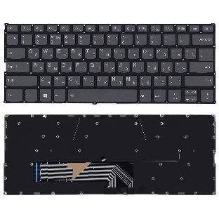 Клавиатура для ноутбука Lenovo Yoga 530-14IKB черная с подсветкой