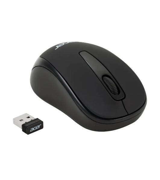 Мышь беспроводная Acer OMR133 черный, 1000 dpi, радиоканал, USB, кнопки - 3