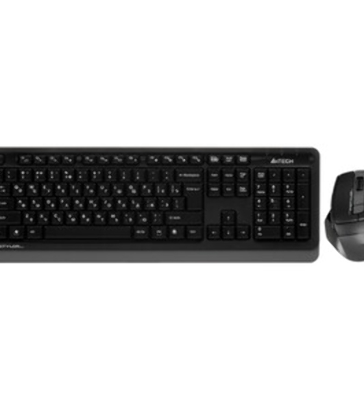 Комплект клавиатура+мышь A4Tech FStyler FG1035 беспроводной, USB, 2000 DPI, чёрный/серый