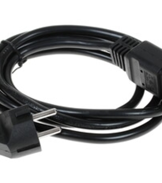Кабель питания Cablexpert PC-S22-C19-2.5-1.5M, Schuko-C19, 3x2.5мм2, 16A, с заземлением, медь, 1.5м, черный, пакет