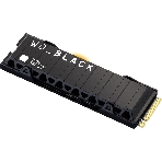 Накопитель SSD WD 1Tb Black SN850X, M.2(22x80мм), NVMe, PCIe 4.0 x4, 3D TLC, R/W 7300/6300Mb/s, IOPs 800 000/1 100 000, TbW 600, DWPD 0.3, with Heat Spreader (12 мес.), фото 1